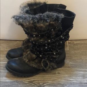 Not Rated furry boots.